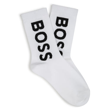 BOSS Calcetines deportivos para niño set de 2 pares blancos